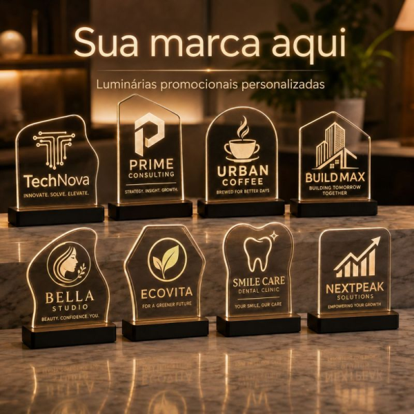 Luminárias Personalizadas para seu negócio 