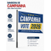 Bandeira Política Personalizada Média 0,70 x 0,45 m com Cabo de PVC Preto Bandeira Política Personalizada Média 0,70 x 0,45 m com Cabo de PVC Preto